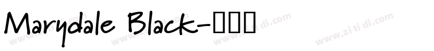 Marydale Black字体转换